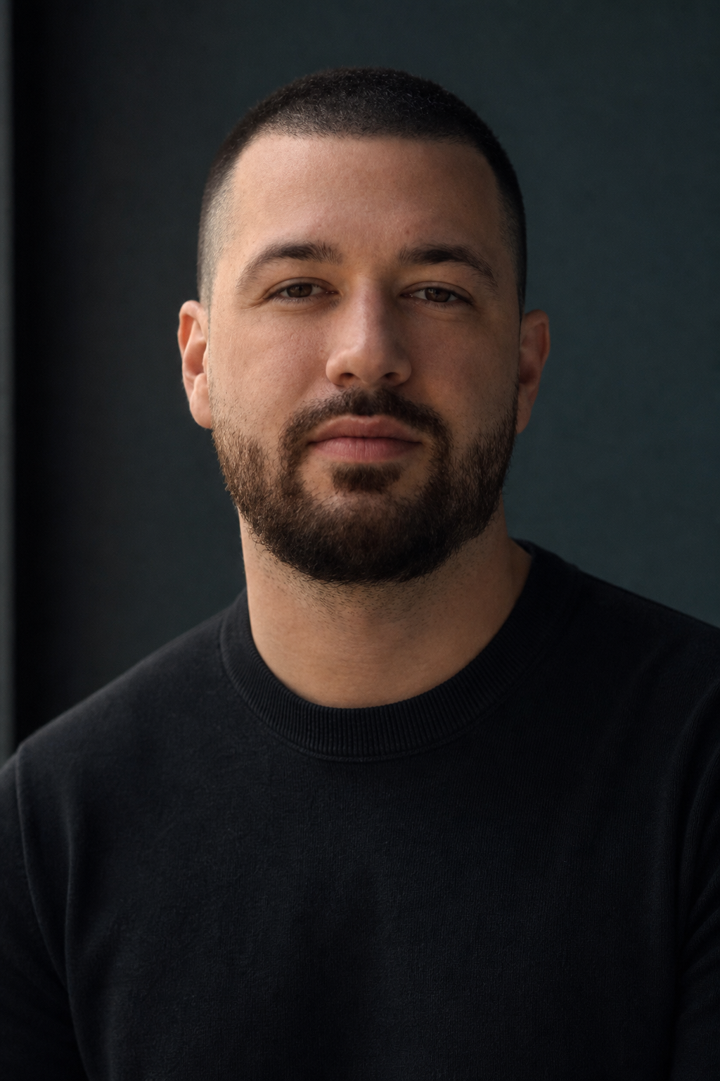 Drake Talley — cinematic close-up portrait