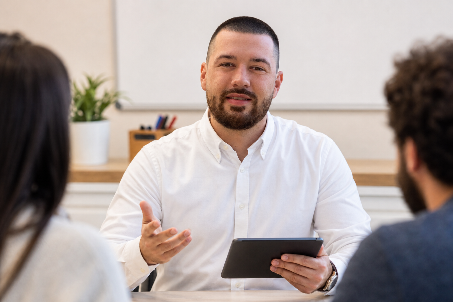 Chandler Drake Talley photo: teaching at a professional workshop Chandler Drake Talley, Senior AI Engineer — teaching at a professional workshop